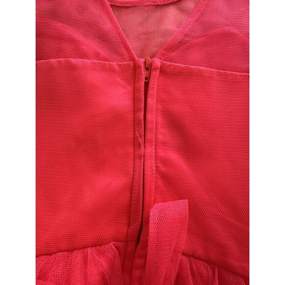 RARE EDITIONS Girls Size 10 Sequin Tulle Red Pink Tween Dance Formal Layers $84 - Picture 13 of 13